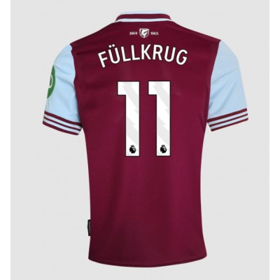 Fotbalové Dres West Ham United Niclas Fullkrug #11 Domácí 2024-25 Krátký Rukáv Fotbalové Dres West Ham United Niclas Fullkrug #11 Domácí 2024-25 Krátký Rukáv